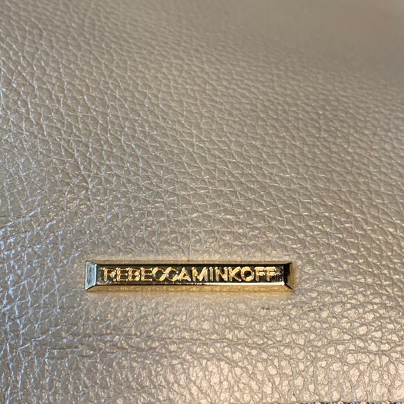 REBECCA MINKOFF Colorblock Chevron Satchel Big Regan Handbag Leather Purse Bag - Picture 9 of 14